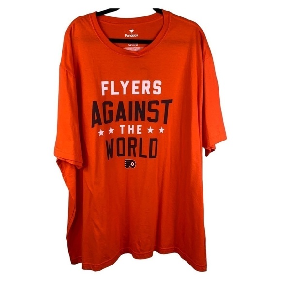 NWT Philadelphia Flyers Fanatics Branded Against The World T-Shirt -3XB Big&Tall - Picture 1 of 7